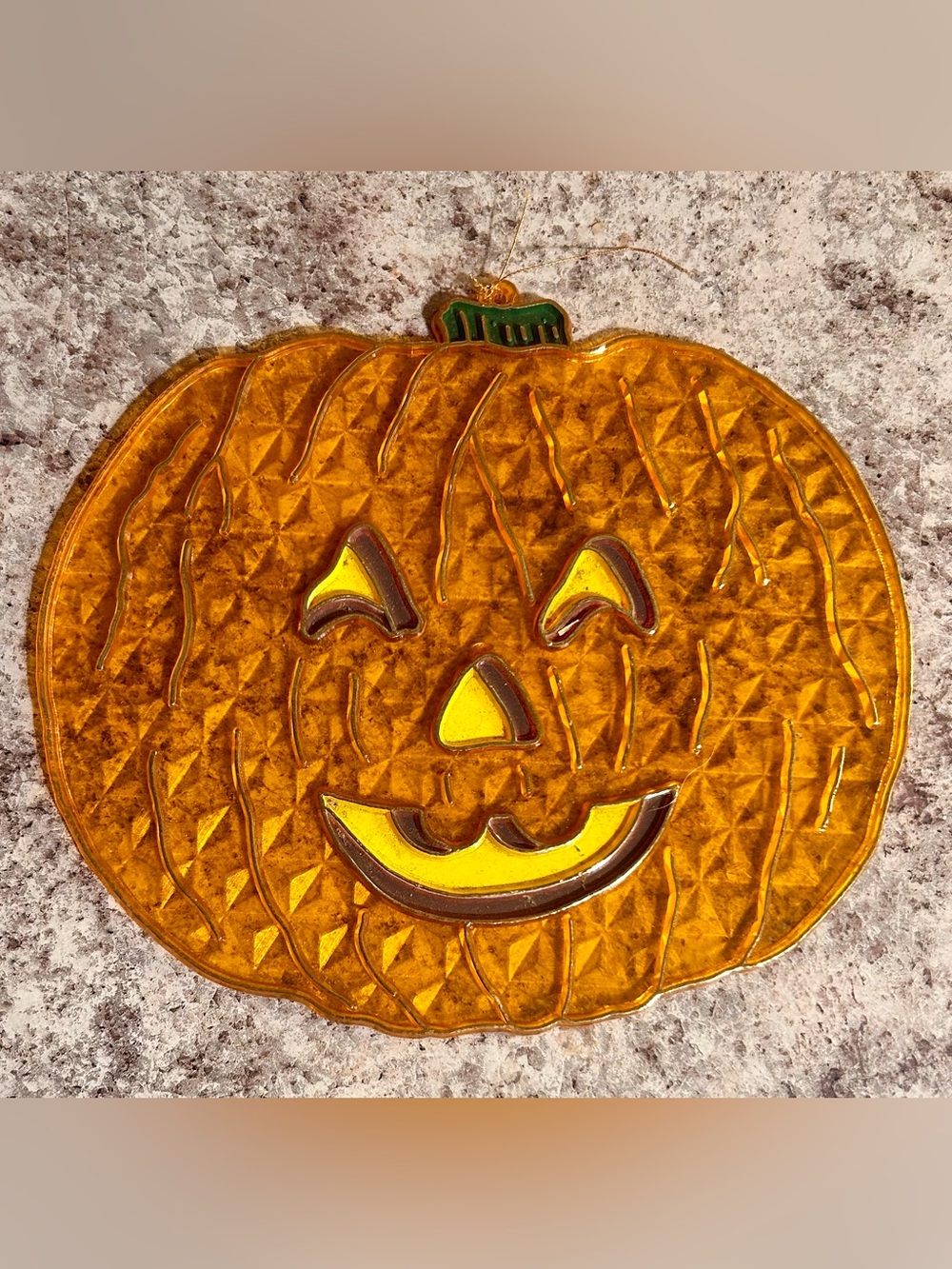 Large Pumpkin Ornament | Halloween Decor | Jack O Lantern